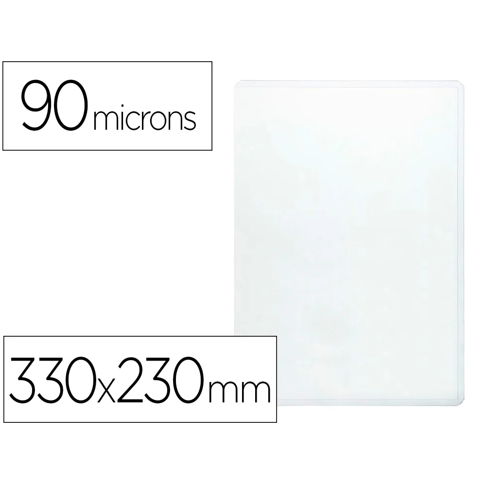 Funda Portadocumento Folio 90 Micras Pvc Transparente