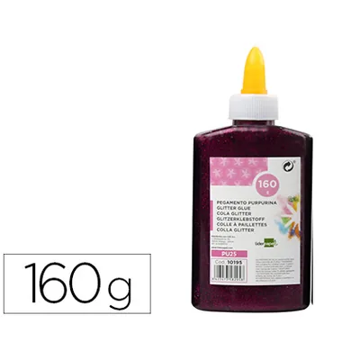 FANTA Purpurina Pegamento Liderpapel Fantasia Violeta Metalizado Bote de 160 GR