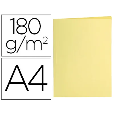 LIDERPAPEL Subcarpeta Liderpapel DIN A4 Amarillo Pastel 180G/M2