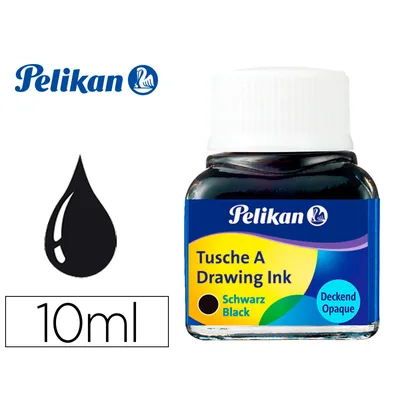 PELIKAN Tinta China Pelikan Negra Bote de 10 ML