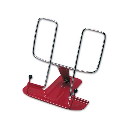 Atril Liderpapel Base Metalica Angulo Ajustable Soporte Parteposterior 195X235 MM Color Rojo