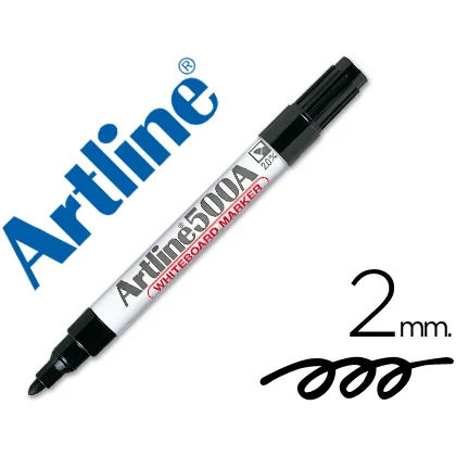 Rotulador Artline Pizarra EK-500 Negro Punta Redonda 2 MM Recargable