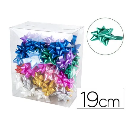 Lazo Fantasia Liderpapel 19 MM Caja de 50 Unidades Colores Surtidos