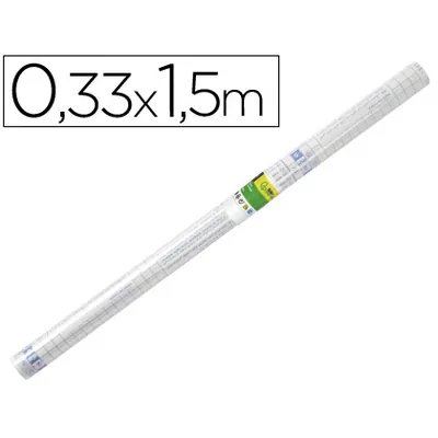 PLA Rollo Plastico Adhesivo Liderpapel 0.33X1.50 50 Mc Forralibros Removible