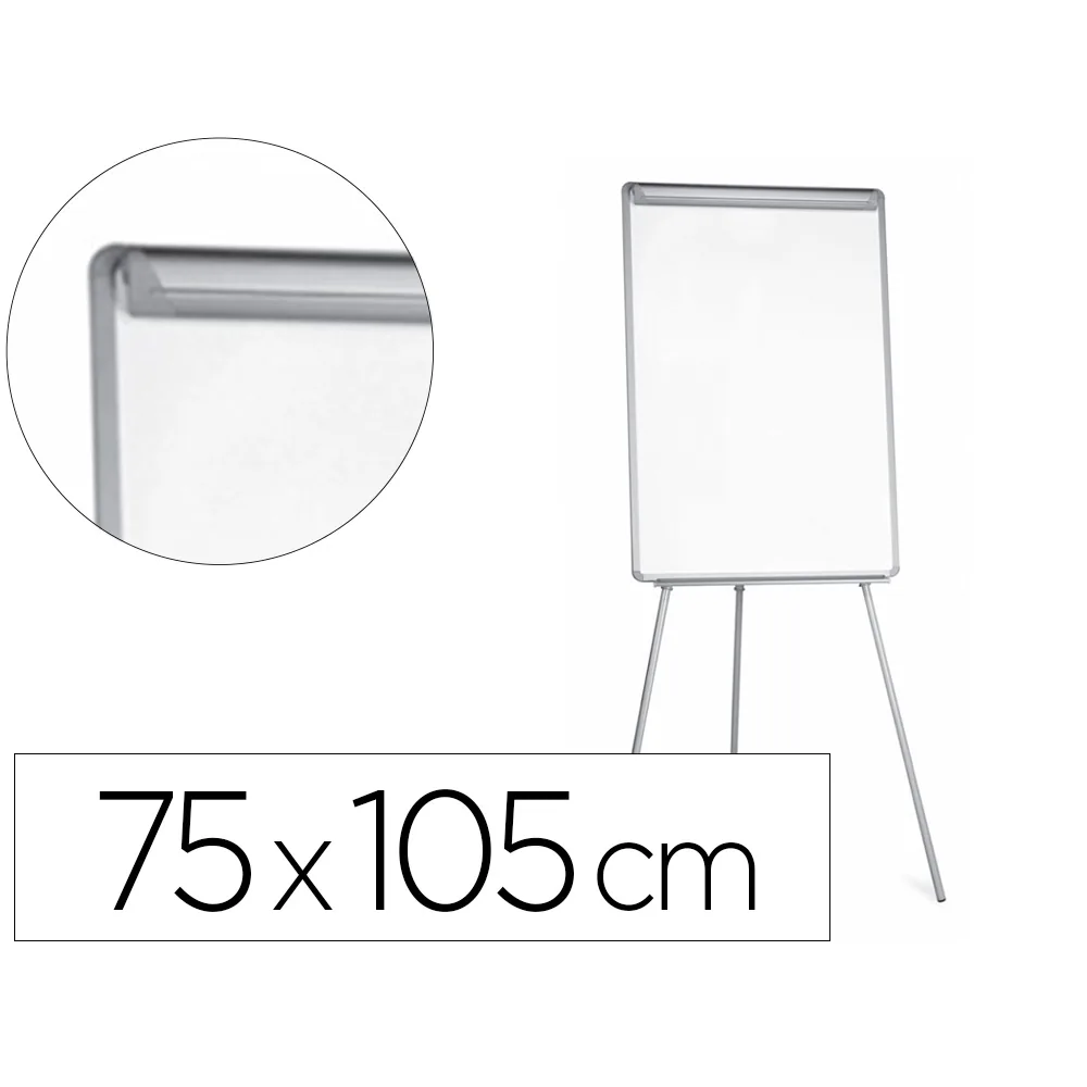 Pizarra Blanca Q-Connect con Tripode para Conferencias 70X100 Melamina