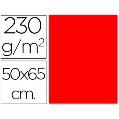SADIPAL Cartulina Fluorescente Roja 50X65 CM 230 GR