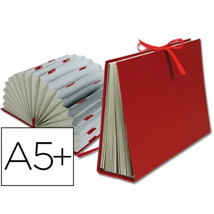 Carpeta Fuelle Liderpapel Cuarto Carton Forrado Burdeos