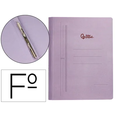 LIDERPAPEL Carpeta Gusanillo Liderpapel Folio Carton Azul