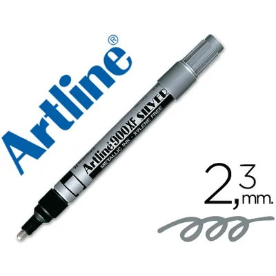 ARTLINE Rotulador Artline Marcador Permanente Tinta Metalica EK-900 Plata Punta Redonda 2.3 MM