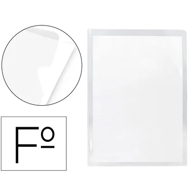 Q-CONNECT Carpeta Dossier Uñero Plastico Q-Connect Folio 180 Mc Transparente