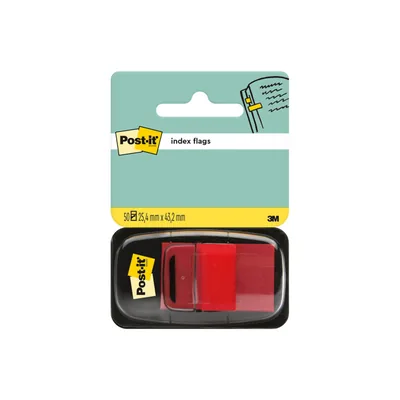POST-IT Banderitas Separadoras 680-1 Roja Dispensador de 50 Unidades