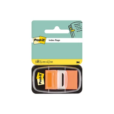 POST-IT Banderitas Separadoras 680-4 Naranja Dispensador de 50 Unidades