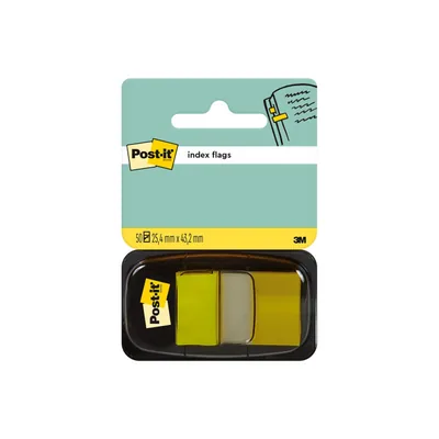 POST-IT Banderitas Separadoras 680-5 Amarilla Dispensador de 50 Unidades
