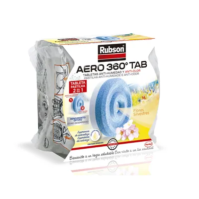RUBSON Recambio Pastilla Deshumidificador Rubson Aero 360º Aromaterapia Flores