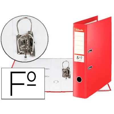 ESSELTE Archivador de Palanca Esselte n.1 Polipropileno Folio Lomo 75 MM Rojo