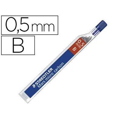 STAEDTLER Minas Staedtler Mars Micro Grafito 0,5 MM B Tubo con 12 Unidades