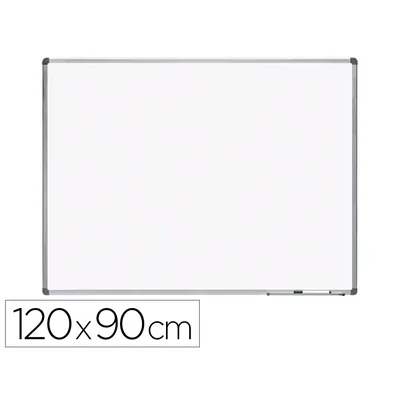 ROCADA Pizarra Blanca Rocada Acero Vitrificado Magnetico Marco Aluminio y Cantoneras Pvc 120X90 CM Incluye Bandeja