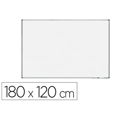 ROCADA Pizarra Blanca Rocada Acero Vitrificado Magnetico Marco Aluminio y Cantoneras Pvc 180X120 CM Incluye Bandeja