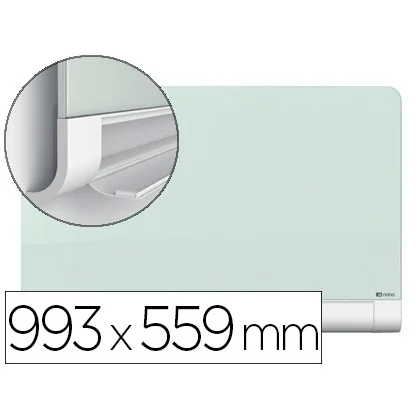Pizarra Blanca Nobo Diamond Cristal Magnetica Esquinas Redondas 993X559 MM