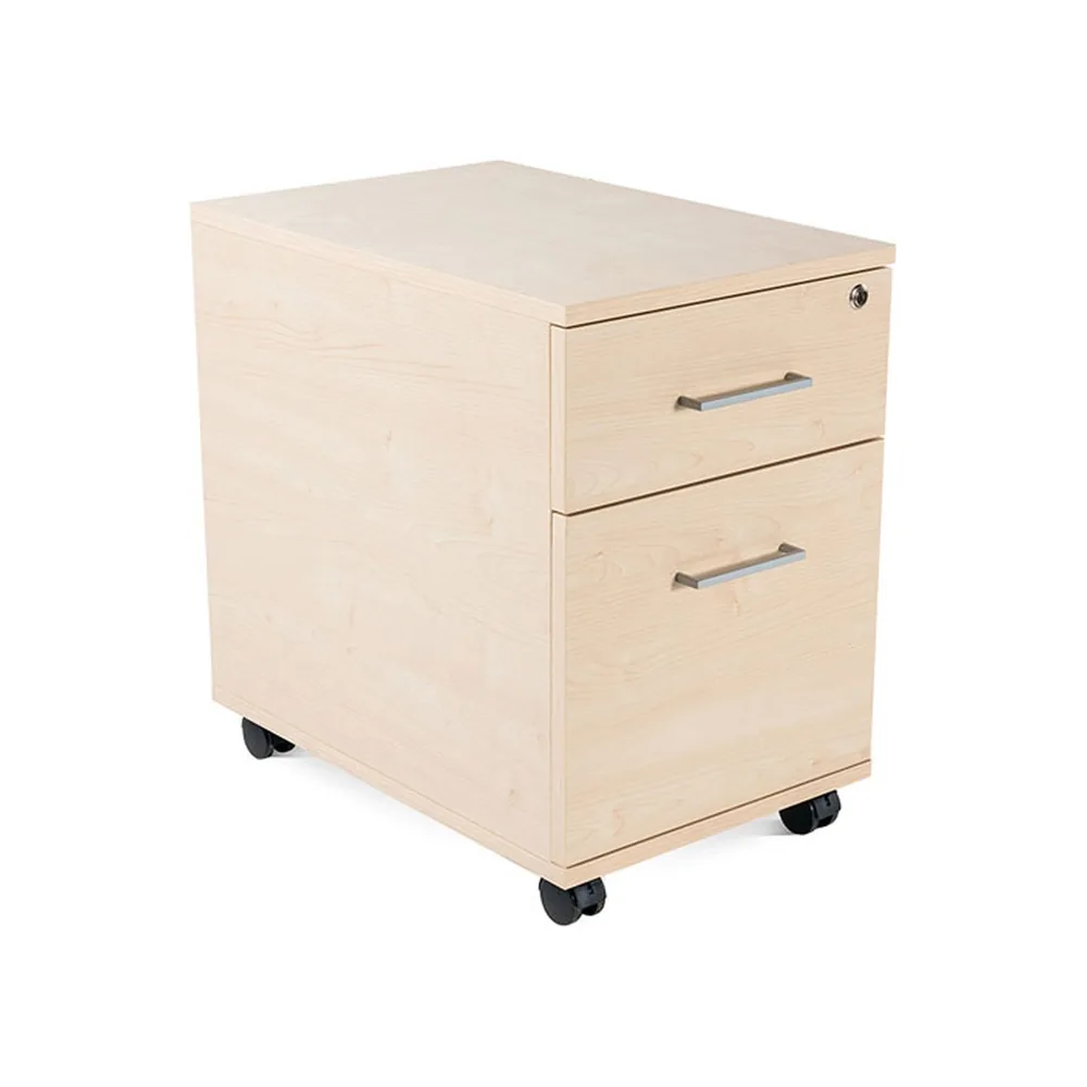 Cajonera Rocada con Un Cajon y Un Carpetero Serie Store 60X40X60 CM Acabado Haya/haya
