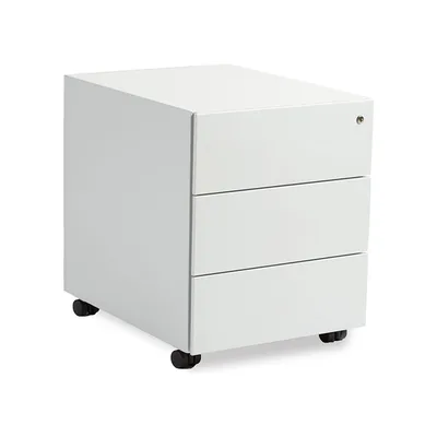 ROCADA Cajonera Metalica Rocada con Tres Cajones Serie Store 58X40X59,5 CM Acabado AC13 Blanco/blanco