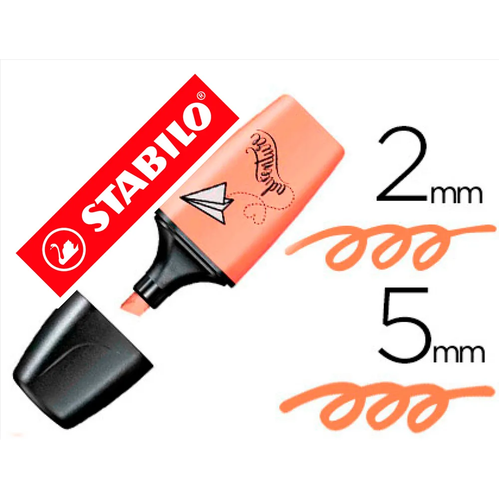 Rotulador Stabilo Boss Mini Pastel Love Melocoton Sedoso