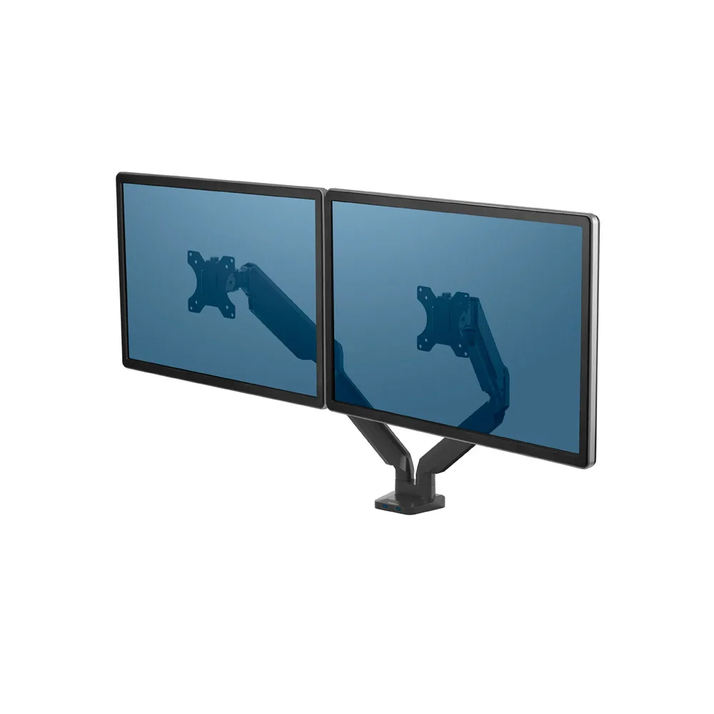 Brazo para Monitor Plano Doble Fellowes Platinum Series Dual Arm Normativa Vesa para Pantallas Hasta 9