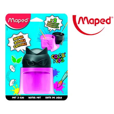 MAPED Limpiador de Pinceles Maped Color Peps 2 Compartimentos Superheroes