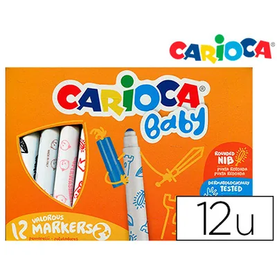 CARIOCA Rotulador Carioca Baby 2 Años Caja 12 Unidades Colores Surtidos