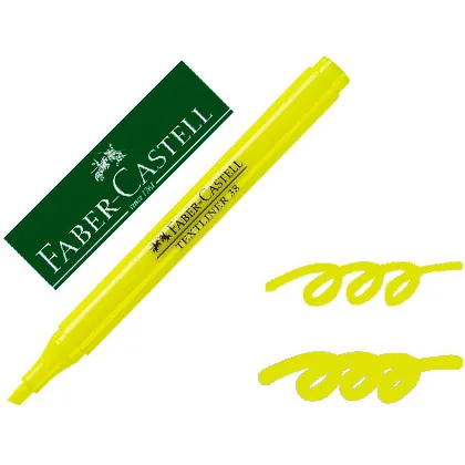 Rotulador Faber Castell Fluorescente Textliner 38 Amarillo