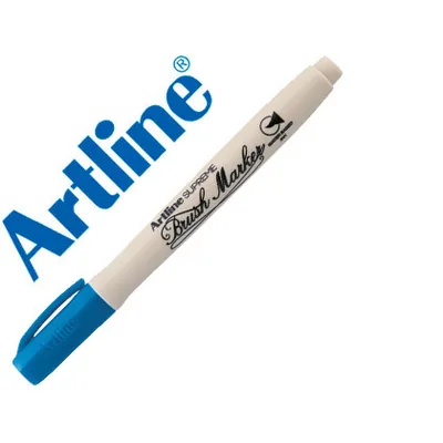 ARTLINE Rotulador Artline Supreme Brush Pintura Base de Agua Punta Tipo Pincel Trazo Variable Azul