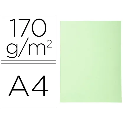 Subcarpeta Cartulina Reciclada Exacompta DIN A4 Verde Vivo 170 GR