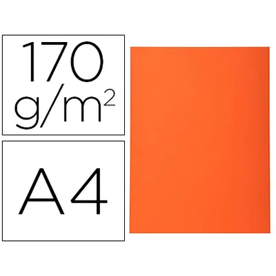 EXACOMPTA Subcarpeta Cartulina Reciclada Exacompta DIN A4 Naranja 170 GR