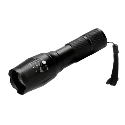 Q-CONNECT Linterna Q-Connect Telescopica Aluminio 5W Modo Alumbrado Alto Medio Bajo Estroboscopio Sosapagado 3 Pilas Aaa