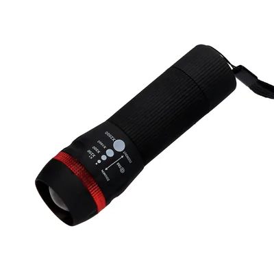 Q-CONNECT Linterna Q-Connect KF18749 Plastico con Zoom 1W Modo Alumbrado Encendido Apagado Incluye 3 Pilas Aaa