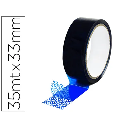 Cinta Seguridad Q-Connect Precinto Postal Azul 35 M X 33 MM
