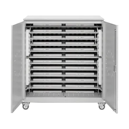 Armario Metalico Iorder con Ruedas para Almacenamiento y Carga 24/36 Portatiles/netbooks Color