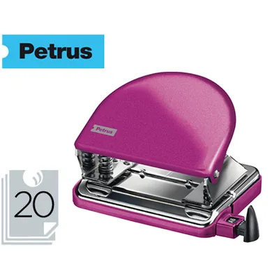 PETRUS Taladrador Petrus 52 Wow Fucsia Metalizado Capacidad 20 Hojas en Blister