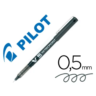 PILOT Rotulador Pilot Punta Aguja V-5 Negro 0.5 MM