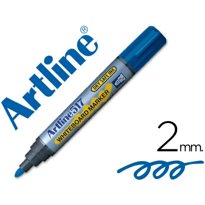 Rotulador Artline Pizarra EK-517 Azul Punta Redonda 2 MM Tinta de Bajo Olor