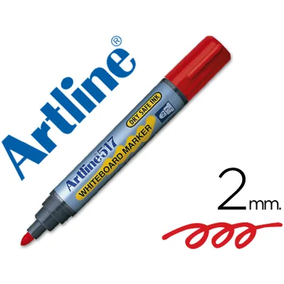 ARTLINE Rotulador Artline Pizarra EK-517 Rojo Punta Redonda 2 MM Tinta de Bajo Olor