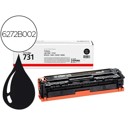 Toner Canon 731 Bk I-sensys LBP7100CN / LBP7110CW / MF623CN / MF628CW / MF8230CN / MF8280CW Negro 1500 Pag