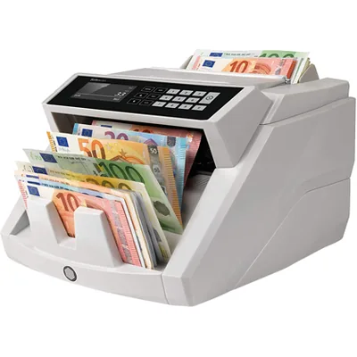 SAFESCAN Detector Contador de Billetes Falsos Safescan 2465S 7 Puntos de Verificacion Funcion Añadir y de Fajos