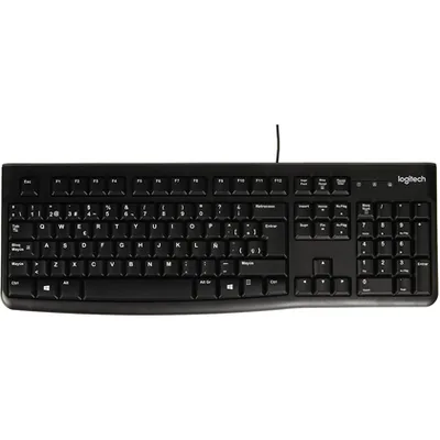 LOGITECH Teclado Logitech K120 Usb 2.0 con Cable Negro