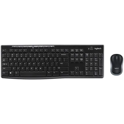 LOGITECH Set Teclado + Raton Logitech MK270 Inalambrico Negro