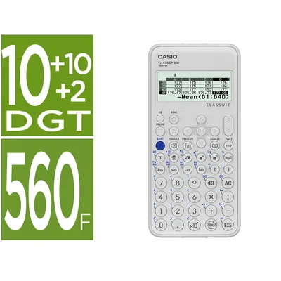 CASIO Calculadora Casio FX-570SP Classwiz Iberia Cientifica 560FUNCIONES 9 Memorias 10+2 Digitos 5 Idiomas con Tapa
