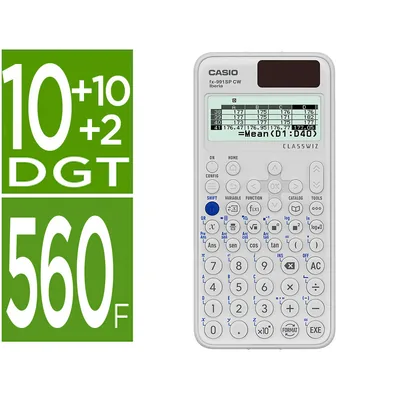 CASIO Calculadora Casio FX-991SP Cw Iberia Classwiz Cientifica 560 Funciones 9 Memorias 10+2 Digitos 5 Idiomas con Tapa