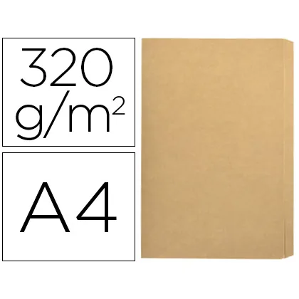 Subcarpeta Cartulina Gio Folio Pocket Bolsa con Solapa Intenso Kraft Bicolor 240G/M2