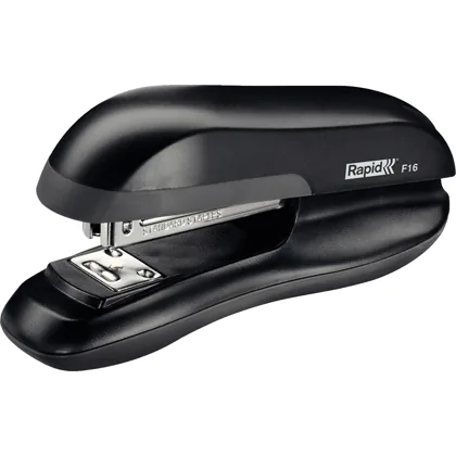 Grapadora Rapid F16 Plastico Abs Color Negro Capacidad 30 Hojas Usa Grapas 24/6 y 26/6