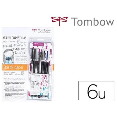 TOMBOW Set Caligrafia Tombow Lettering Beginner para Principiante 6 Piezas